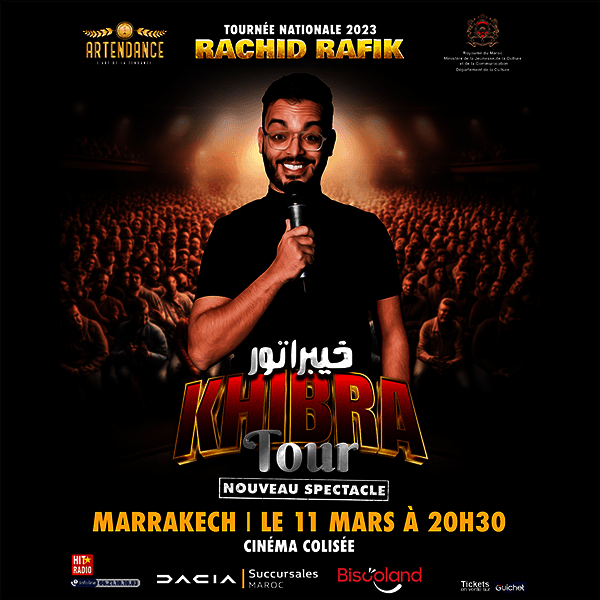 Affiche de Rachid Rafik "Khibra Tour" à Marrakech