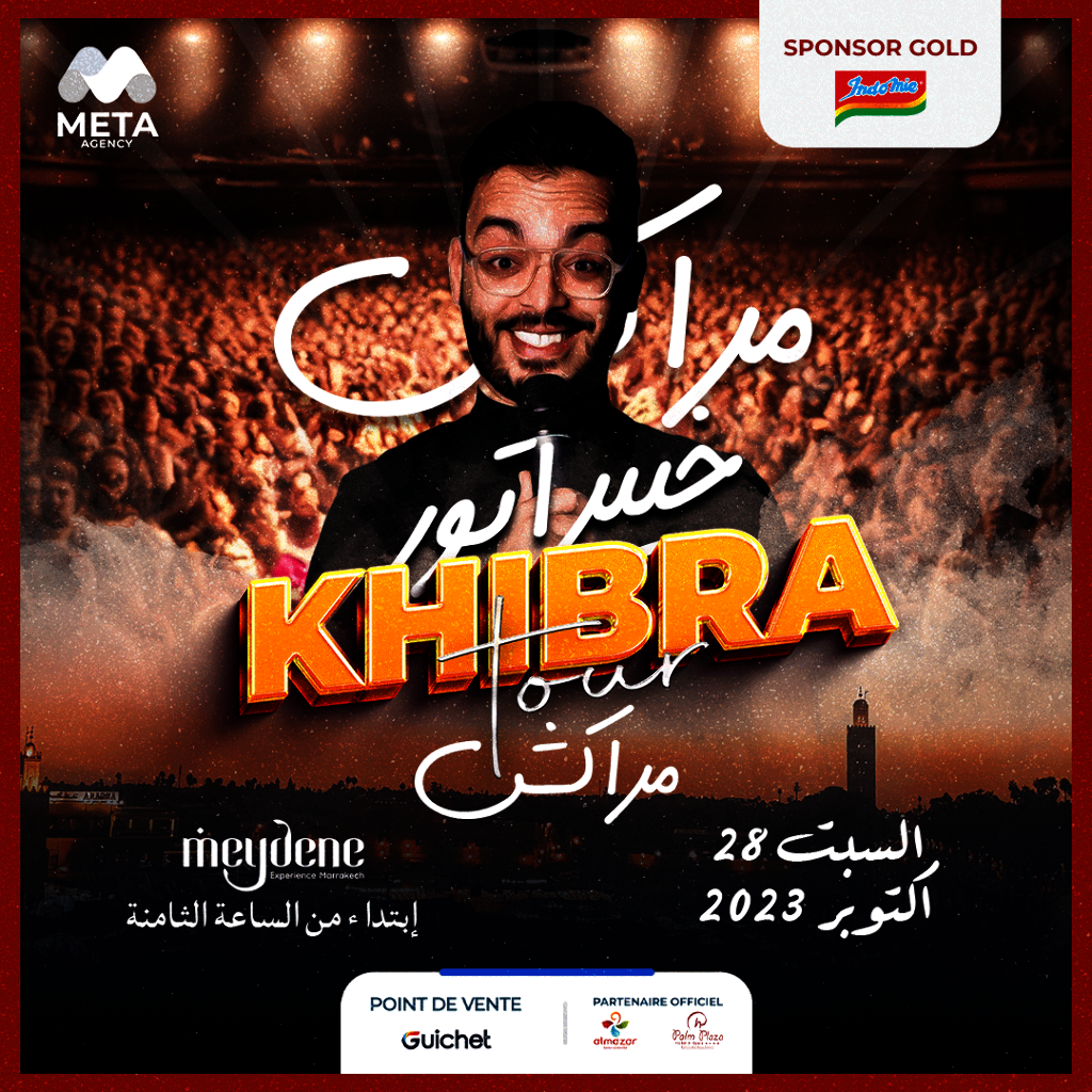 Affiche de Rachid Rafik "Khibra Tour" à Marrakech