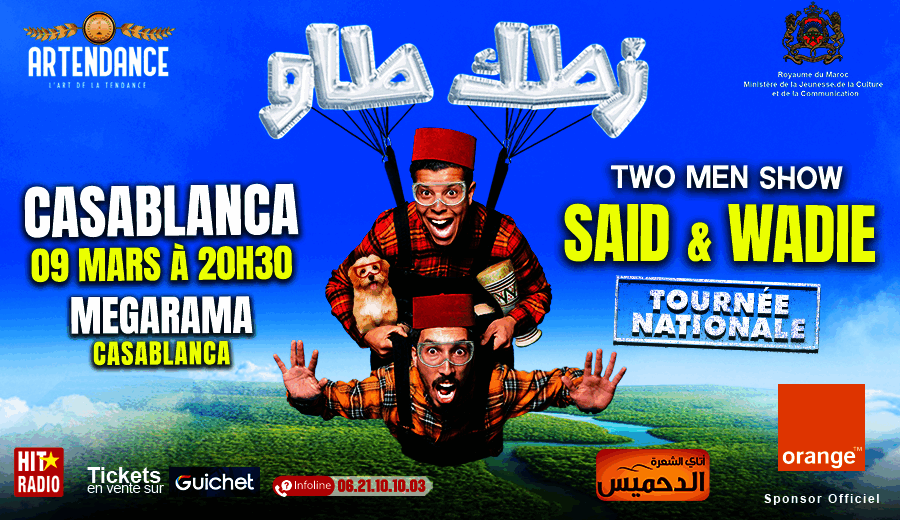 Affiche de Said & Wadie en tournée à Casablanca