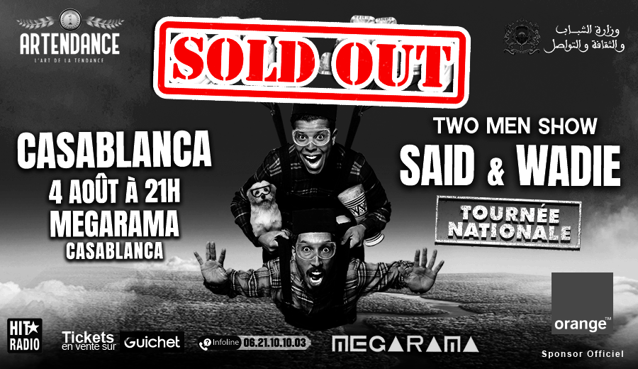 Affiche de Said & Wadie en tournée à Casablanca