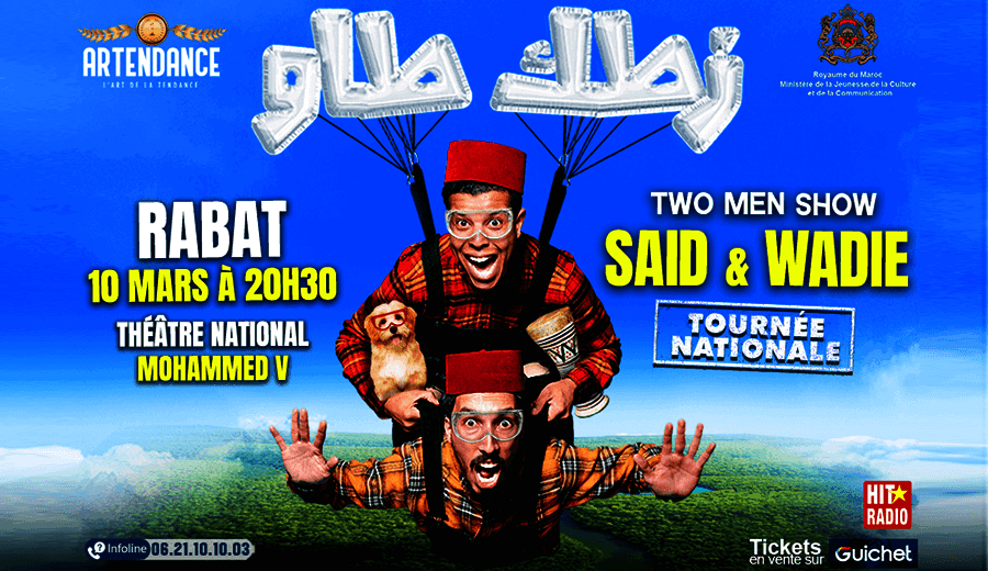 Affiche de Said & Wadie en tournée à Rabat