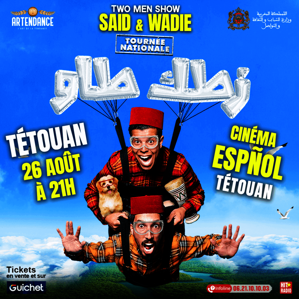 Affiche de Said & Wadie en tournée à Tétouan