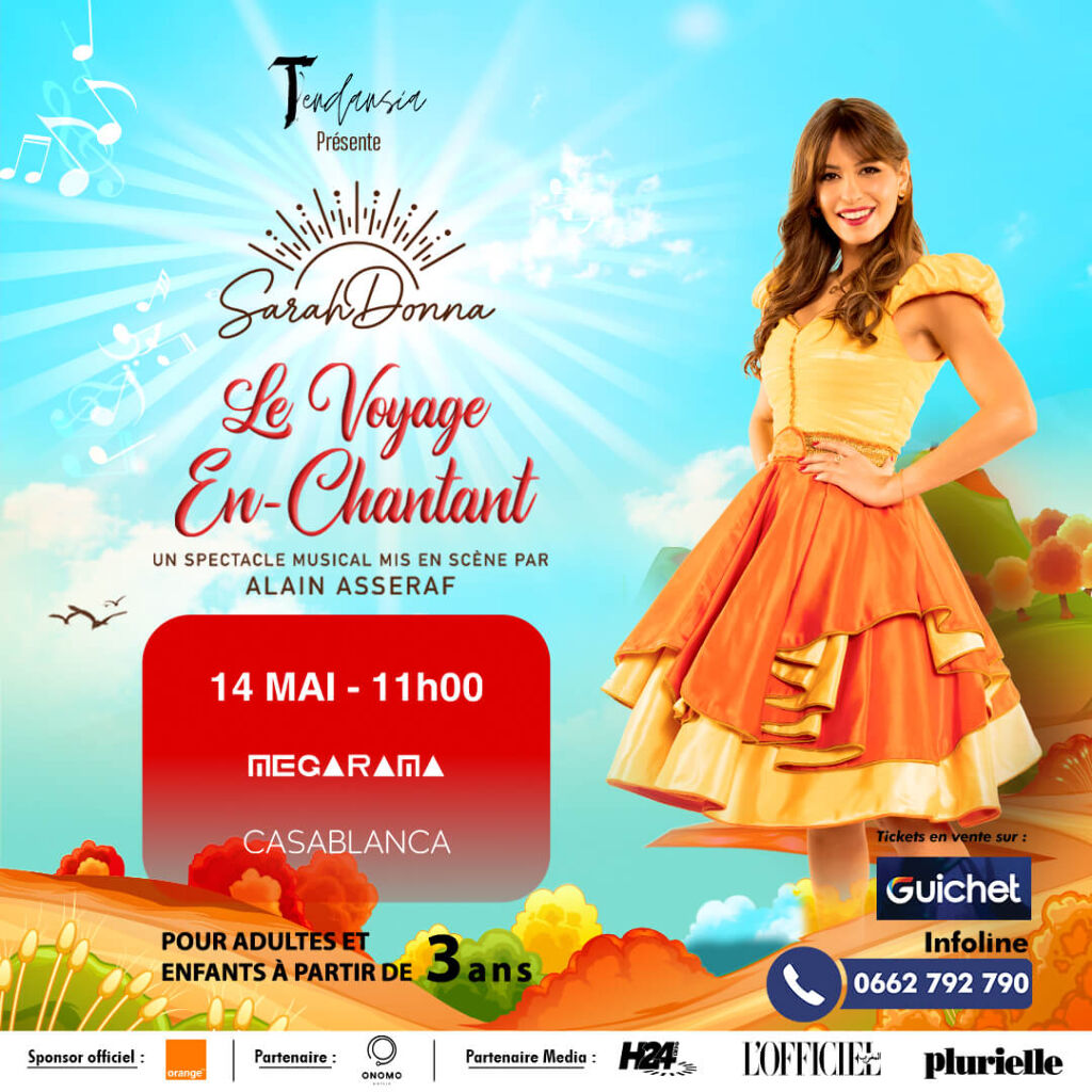 Affiche de Sarah Donna : Le voyage en-chantant à Casa