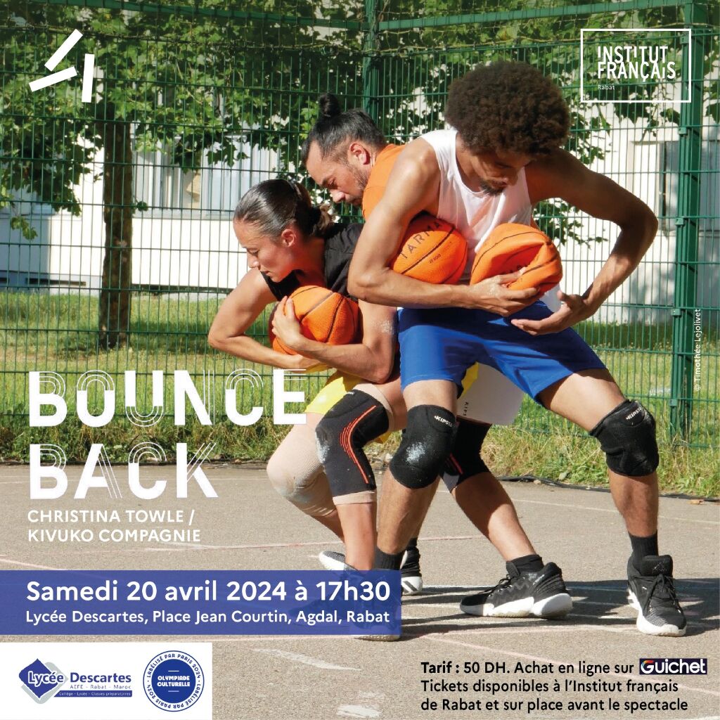Affiche de Spectacle sportif et musical "Bounce Back"