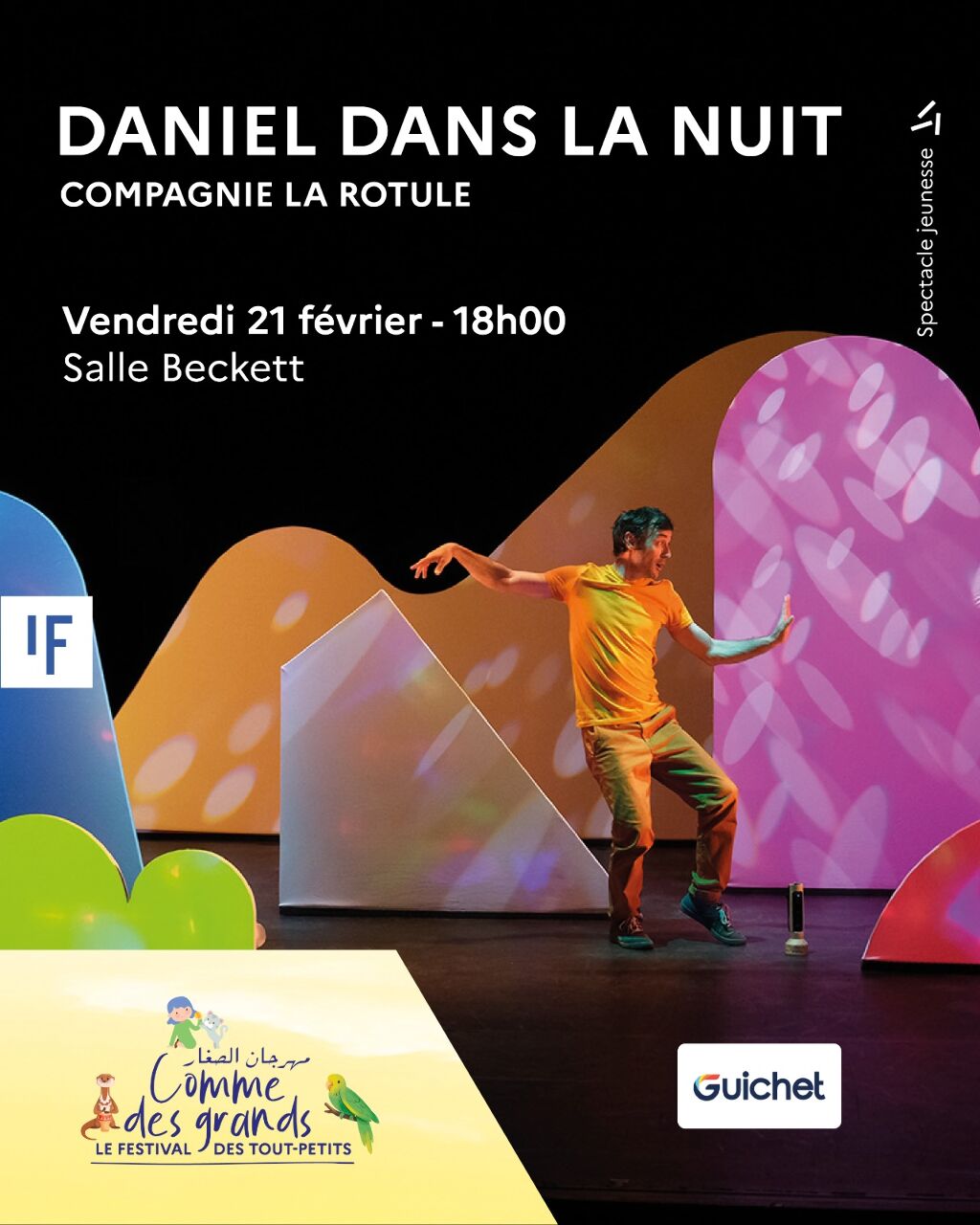 Affiche de Spectacle Daniel dans la nuit