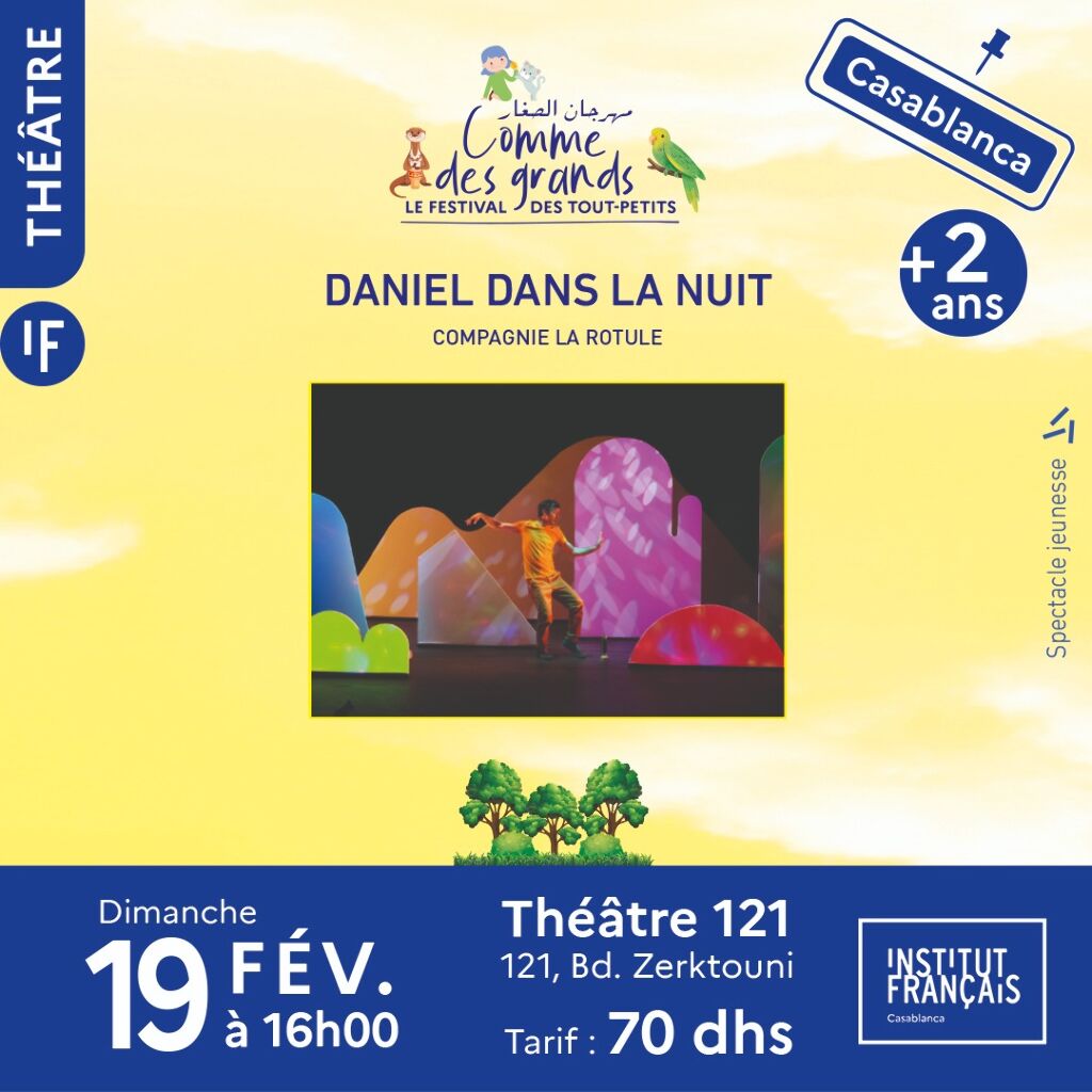 Affiche de Spectacle Daniel dans la nuit  à Casablanca
