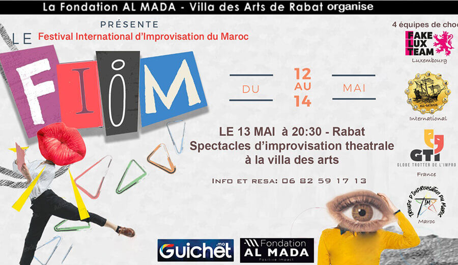 Affiche de Spectacle d'improvisation théâtrale au villa des Arts