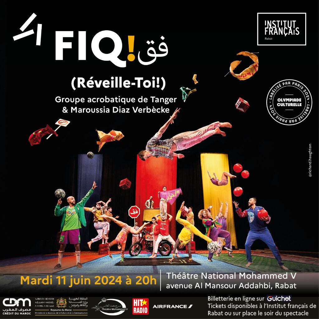Affiche de Spectacle "FIQ" (réveille-toi !) à Rabat