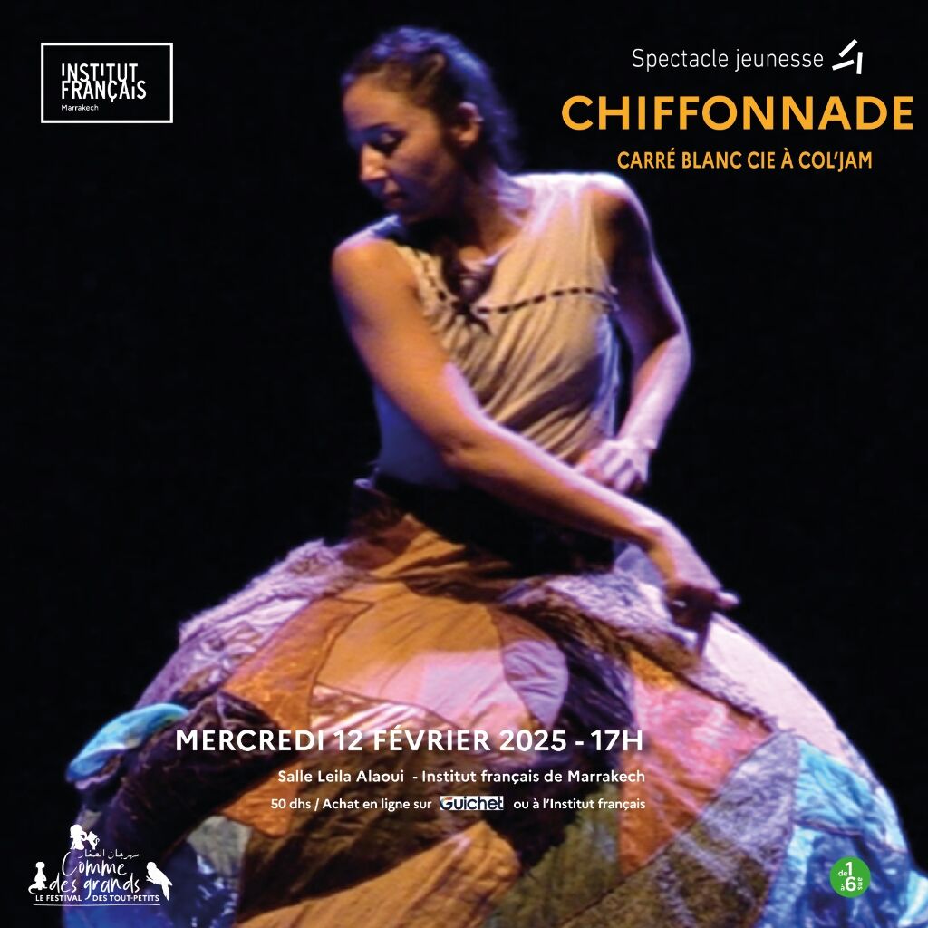 Affiche de ''Chiffonnade '' Spectacle jeunesse de 1 à 6 ans