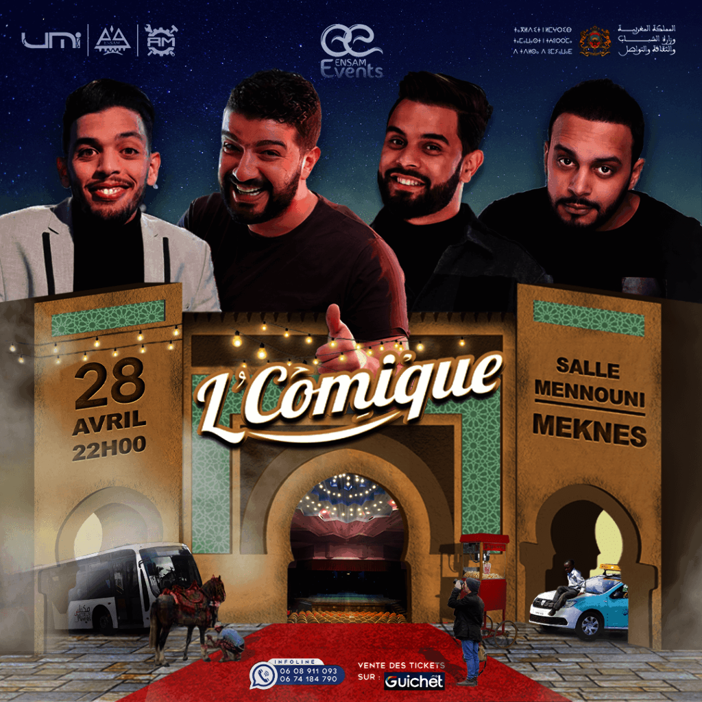 Affiche de Spectacle "L'Comique" à Méknés
