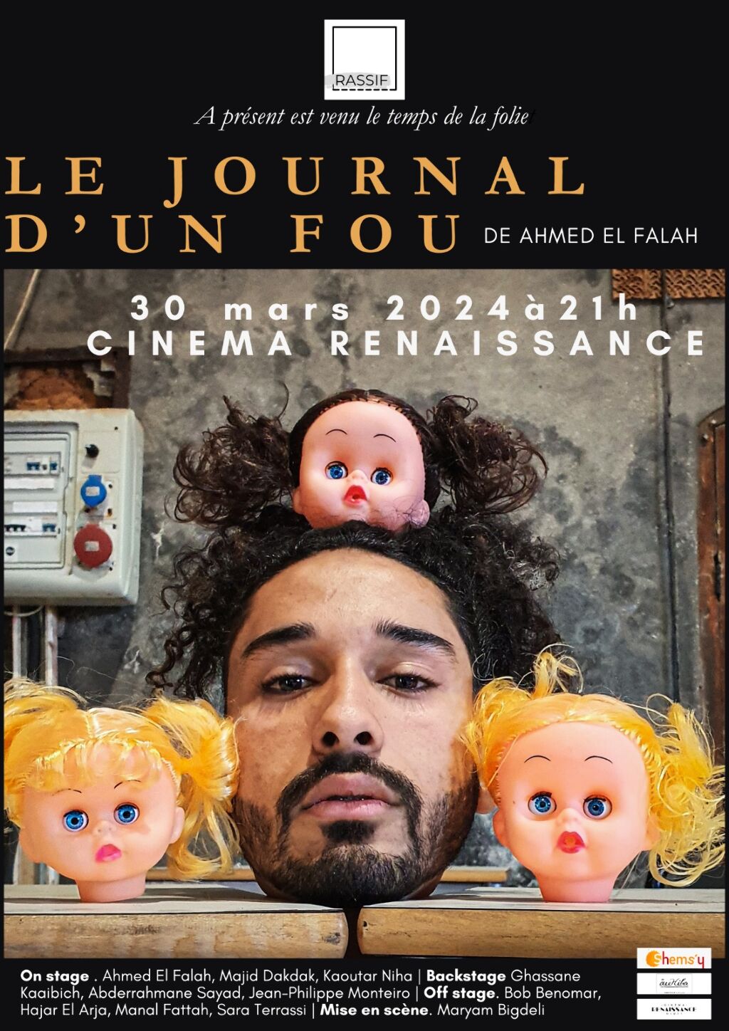 Affiche de Spectacle "Le Journal d'un Fou"