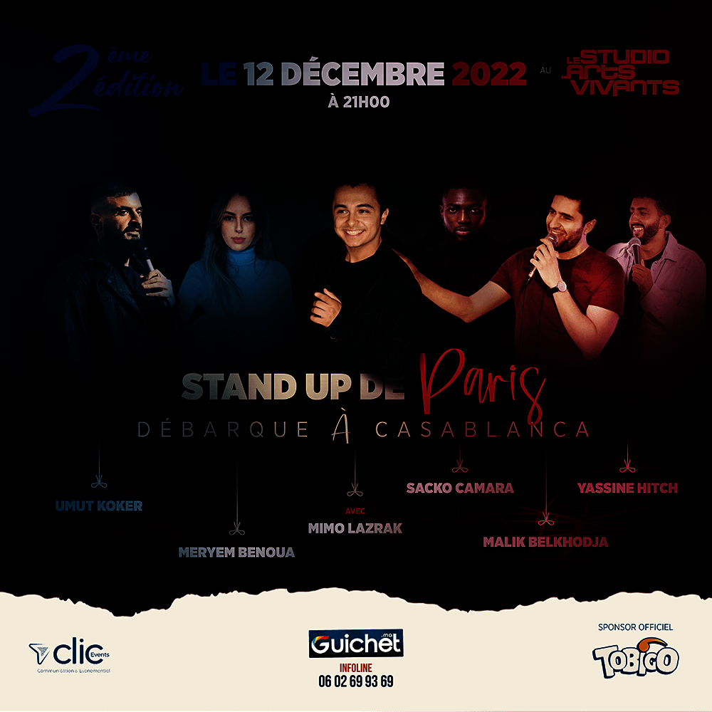 Affiche de Stand-up de Paris à Casablanca