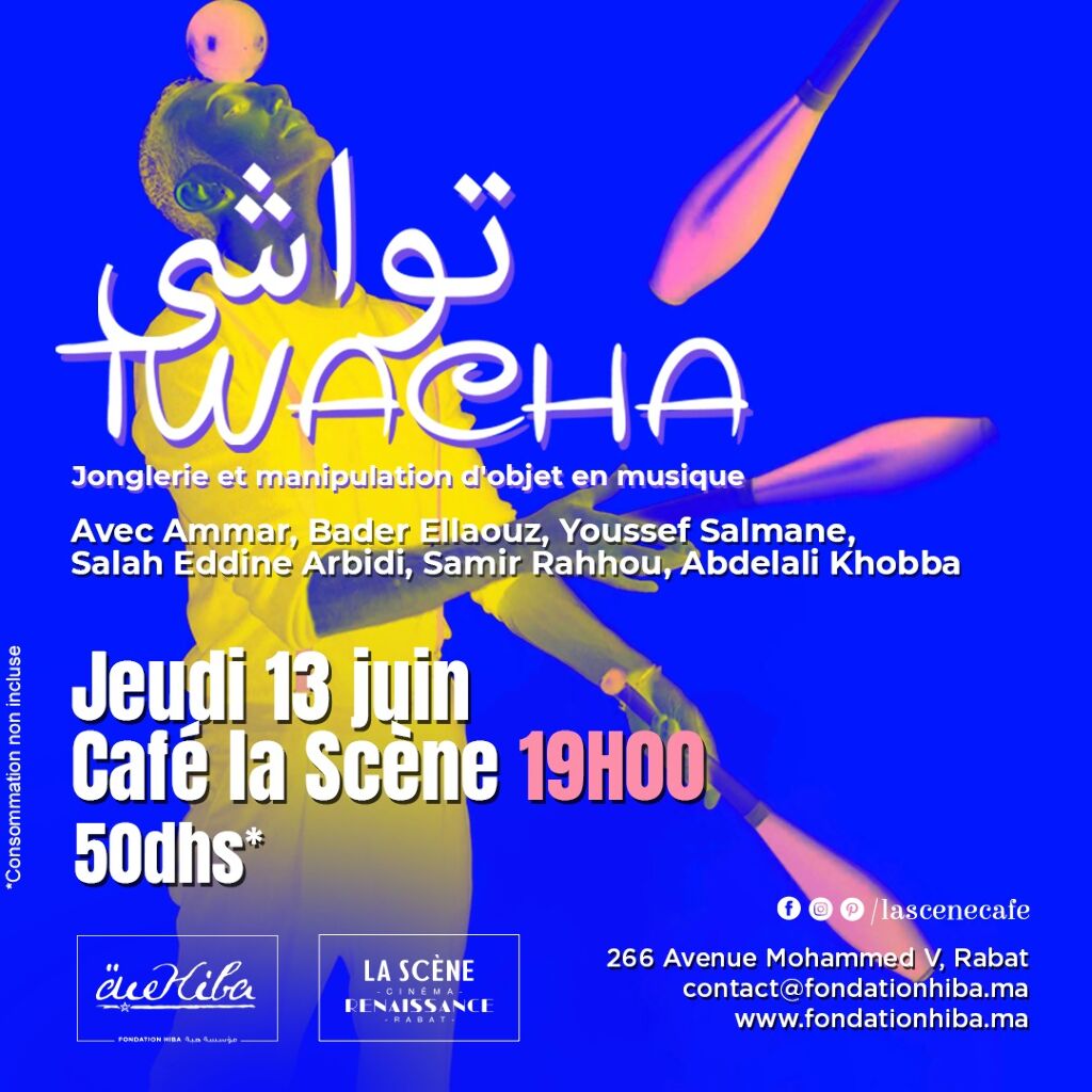 Affiche de TAWCHA au café La Scène