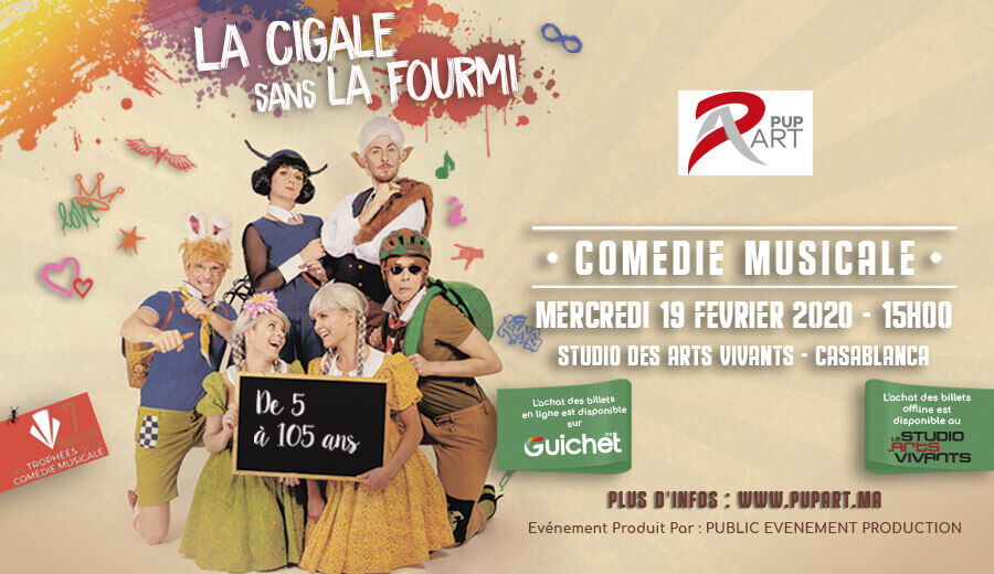 Affiche de Comédie Musicale - La Cigale sans la Fourmi